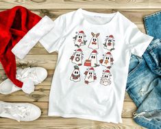 Ghost Christmas, Spirit Ghost, Christmas Ghost, Christmas Party Shirt, Christmas Party Shirts, Ghost Design, Ghost Shirt, Christmas Sublimation, Holiday Shirt