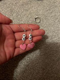 Sabrina Carpenter inspired handmade earrings 💍 sterling silver  pink or red clay hearts Perfect for concerts Can be customised  Please note that there may be slight imperfections as they are handmade ❤️ I do not accept any refunds or returns so if you have any problems message me and Ill try and resolve it in another way if possible. Pink Heart Beads Sterling Silver Earrings, Pink Sterling Silver Heart Bead Earrings, Pink Sterling Silver Heart Beaded Earrings, Pink Heart Charm Earrings, Pink Heart-shaped Sterling Silver Earrings, Pink Sterling Silver Heart Earrings, Everyday Pink Pierced Earrings, Pink Sterling Silver Heart Dangle Earrings, Customized Pink Jewelry For Valentine's Day