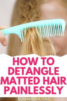 [PaidAd] 84 How To Make Hair Mask For Damaged Hair Hacks You Need To Know At Once #howtomakehairmaskfordamagedhair Hair Detangling Hacks, Hair Tangle Remedies, How To Unmat Hair, Knotted Hair Remedy, Best Way To Detangle Matted Hair, Natural Detangler For Hair, How To Get A Knot Out Of Your Hair, Matted Hair Severely, Hair Tangles Easily Tips