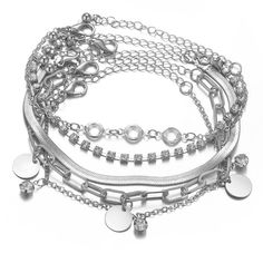 Brand Name: DIEZIGender: WomenMaterial: MetalMetals Type: Zinc AlloyBracelets Type: Chain & Link BraceletsOrigin: CN(Origin)Chain Type: Link ChainItem Type: BraceletsClasp Type: Box-with-tongueCompatibility: BraceletShape\pattern: LOCKModel Number: Bracelet womenSetting Type: Bezel SettingFine or Fashion: FashionStyle: VintageOccasion: Party,Wedding,Birthday,Anniversary,Gift,DailyGift For: Women Ladies Girl Girlfriends Friend Motherstyle: pearl bracelet feather bracelet lotus bracelet beads brac Lotus Bracelet, Hip Hop Chains, Bracelet Sets, Feather Bracelet, Vintage Hip Hop, Bangles For Women, Chain Bracelets, Gold Fashion, Punk Fashion