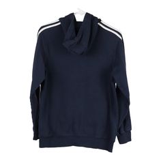 Description:Vintage Age 13-14 navy Adidas hoodie, fits large.GENDER: boys CONDITION: good - faint marks on front.STYLE: hoodieERA: 1990sCOLOUR: navyFABRIC: cotton blend Navy Athleisure Hoodie With Double-lined Hood, Navy Double-lined Hood Hoodie For Athleisure, Navy Sportswear Hoodie For Winter, Cotton Hoodie With Three Stripes And Crew Neck, Navy Sports Hoodie For Winter, Navy Sportswear Hoodie, Navy Crew Neck Sports Hoodie, Navy Crew Neck Hoodie For Sports, Navy Hooded Sportswear Hoodie