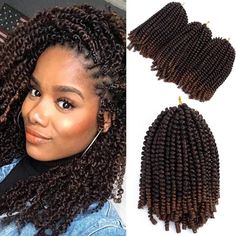 Fire Braids, Havana Mambo Twist Crochet, Twists Braids, Twists Hairstyles, Ombre Crochet, Faux Loc, Spring Twist Hair, Curly Crochet Hair Styles, Crochet Hair Extensions