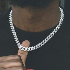 Mens Accessories Necklace, Forever Products, Cross Earrings Studs, Dope Jewelry, Hip Hop Jewelry, Cuban Link Chain, Cuban Chain, Chains For Men, Link Necklace