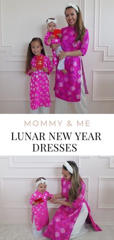 Check out this adorable mommy and me matching outfit ideas for Lunar New Year. | Stylish Petite Outfits For Easter, Work Outfits Chic, Matching Outfit Ideas, Casual Outfits Work, Looks For Spring