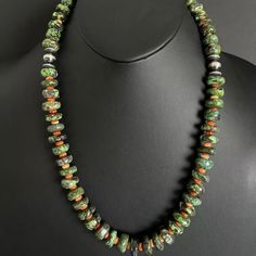 Sterling Silver Green Turquoise Spiny Oyster Bead Necklace. 23 Inch Best Offers Accepted! Spiny Oyster, Green Turquoise, Bead Necklace, Womens Jewelry Necklace, Beaded Necklace, Jewelry Necklaces, Necklaces, Womens Sizes, Women Jewelry