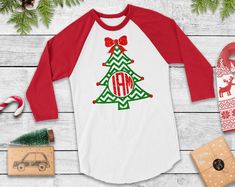 Girls Christmas Shirt-Christmas Shirt for Kids-Personalized Christmas Shirt-Monogram Christmas Shirt-Christmas Raglan-Family Christmas Shirt by DesignsByANM on Etsy Monogram Christmas Shirts, Christmas Monogram Shirt, Girls Christmas Shirts, Toddler Christmas Shirt, Personalized Christmas Shirts, Monogram Shirt, Monogram Ideas, Christmas Apparel, Christmas Shirts For Kids