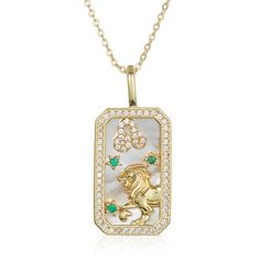 Know your strengths, never forget who you are. Our exclusive Zodiac Amulets are carefully hand-carved with Mother of Pearl inlay set in a pave frame with colorful gems unique to each sign. These double-sided pendants also include personalized fierce features engraved on the back to remind you of your own unique traits. Dermal Jewelry, Melinda Maria Jewelry, Birthstone Gems, Melinda Maria, Zodiac Pendant Necklace, Mother Of Pearl Inlay, Pearl Inlay, Amulet Necklace, Sagittarius And Capricorn