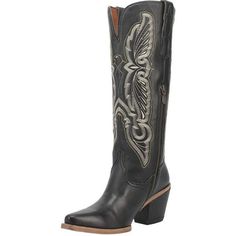 Dan Post Tiany Black Leather Embroidered Western Fashion Boots Dp4340 Size: 6 Black Embroidered Leather Boots, Black Embroidered Boots With Round Toe, Dan Post, Shoes Heels Boots, Western Fashion, Fashion Boots, Shoes Women Heels, Heeled Boots, Shoes Heels