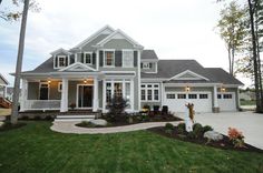 a large white house with lots of windows