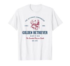 PRICES MAY VARY. Lightweight, Classic fit, Double-needle sleeve and bottom hem Sweet Dogs, Big Love, Branded T Shirts, Boyfriend Gifts, Golden Retriever, Top Styles, Fashion Branding, T Shirts, T Shirt