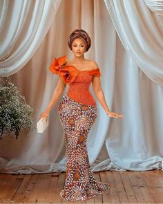 Model Gown, African Inspired Clothing, Lace Dress Styles, African Fashion Traditional