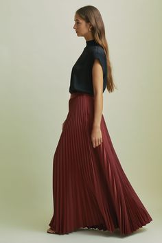 Find Florere Pleated Satin Maxi Skirt on Editorialist. Made from a heavyweight satin fabric, this maxi skirt has a natural drape that's enhanced with pleats. Satin fabrication Pleated Zip-closure to side Maxi length Florere is a modern womenswear brand, that creates a distinct presence in the contemporary premium occasionwear market by inspiring women's wardrobes with bold colours, statement prints, distinctive detailing, and considered versatile designs Satin Relaxed Pleated Maxi Skirt, Flowy A-line Pleated Maxi Skirt, Satin A-line Pleated Maxi Skirt, Non-stretch Pleated Wide-leg Maxi Skirt, Voluminous A-line Pleated Maxi Skirt, Satin Maxi Skirt, Petite Coat, Dress Joggers, Satin Maxi