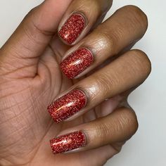 Red Affair is a red holo reflective glitter topper. It's super chunky! The effect this polish gives is actually insane. Without flash, it's a beautiful red holo manicure. Once you turn flash on, your nails light up with a striking silver reflection. It is a very thick glitter topper. My suggestion would be to paint it over Redatoille (redbase) or sponge it on. Opaque in: Several Coats Directions: Apply Red Affair with a brush or sponge 2 coats over our Redatoille Polish and top with our Glossy T Best Nail File, G Nails, Fantasy Nails, Latest Nail Trends, Red Nail Polish, Lash Adhesive, Purple Shampoo, Dry Nails, Nail Art Brushes