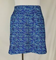 NWOT~Cypress Hill~Blue & Lavender Geometric Print Tennis Golf Athletic Skort~XL #CypressHill #Athletic #ActivewearCasual Cypress Hill, Blue Lavender