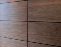 a close up view of some wood grained panels on a wall in a room