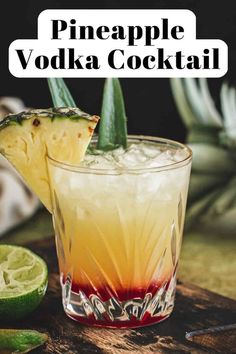 If you're looking for a refreshing and tropical cocktail, a Pineapple Vodka Cocktail is a great option. Made using pineapple juice, vodka, and lime juice with just a splash of grenadine. This drink is perfect for sipping on a hot summer day or to transport you to a warm and sunny destination. Pineapple Vodka Drinks Recipes, Jamaican Me Crazy Cocktail, Cocktails With Pineapple Juice, Pineapple Vodka Drinks, Halloween Nail Art Ideas