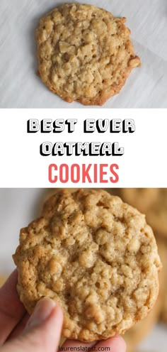 the best ever oatmeal cookies are made with only 3 ingredients and they're so good to eat