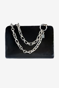 With a striking marriage of rectangular and circular links, Himalia has many sides to admire. This design looks stunningly different from every angle. Update any purse, clutch, or handbag with our Lapo chains. Premium quality that is made to last. Versatile enough to be used as chain belts. Formal Rectangular Shoulder Bag With Chain, Evening Metal Chain Shoulder Bag, Rectangular Evening Wallet On Chain, Modern Metal Bags For Formal Occasions, Rectangular Wallet On Chain For Evening, Formal Metal Shoulder Bag With Chain Strap, Silver Evening Bag With Chain For Everyday Use, Modern Formal Shoulder Bag With Chain, Modern Formal Shoulder Bag With Chain Detail