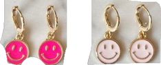 Fun Pink Earrings, Funky Pink Jewelry For Birthday, Cute Pink Hoop Earrings For Everyday Wear, Fun Pink Hoop Earrings As Gift, Fun Adjustable Earrings For Everyday, Cute Pink Hoop Earrings For Everyday, Fun Pink Hoop Earrings For Gift, Pink Fun Hoop Earrings As Gift, Fun Personalized Pink Earrings