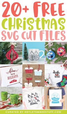 20 free christmas svg cut files