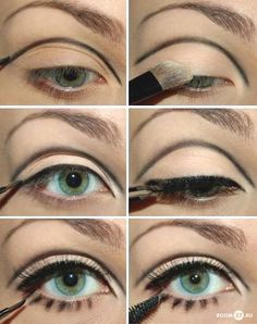 1960 Makeup, 60s Eye Makeup, 60 Makeup, Maquillage Goth, Twiggy Makeup, Rock Makeup, Eyeliner Shapes