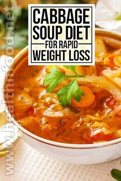 Ornish Diet, Cabbage Fat Burning Soup, Cabbage Soup Recipe, Diet Protein, Fat Burning Soup, Gm Diet, Breakfast Low Carb