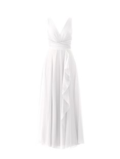 a white dress on a hanger against a white background