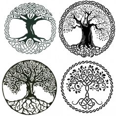 four different types of tree of life designs