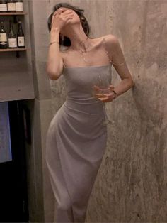 Kylethomasw Fashion Causal Elegant Strap Dress Sweet Dress Pleated Suspender Dress Women's Summer 2024 French Party Dress Women Vestidos Midi Dress Chic, Summer Spaghetti, Bodycon Evening Dress, Office Dresses For Women, Dress Korean, Graduation Dresses, Bodycon Dress Parties, Fancy Outfits, Sweet Dress