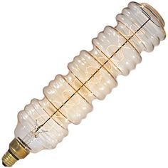 an old fashioned light bulb on a white background