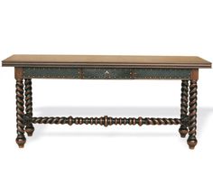 Walnut Carved Spanish Villa Console Table - Belle Escape Shabby Chic Console Table, Farmhouse Buffet Table, Spanish Colonial Decor, French Country Buffet, Gray Console Table, Traditional Console Tables, Entry Hall Table, French Console Table, Spanish Furniture