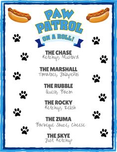 the paw patrol on a roll poster