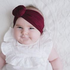 Burgundy Maroon Baby Topknot turban headband Baby Turban Turbans For Tots, Adjustable Red Bohemian Turban