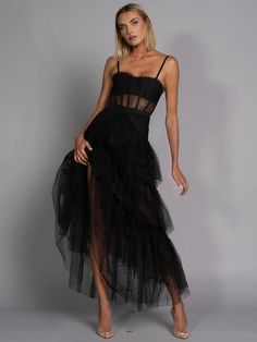 WATTS Maxi Dress – ZCRAVE Black Tulle Prom Dress, Bohemian Bride Dress, Dubai Women, Wedding Gown Backless, Tulle Prom Dresses, Party Dresses Online, Long Evening Gowns, Formal Party Dress, Ladies Gown