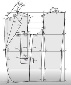 an image of the back and side view of a women's jacket with measurements