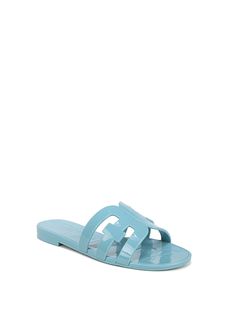 The jelly trend is back, this time with a sleek and modern upgrade - wear to the pool or out and about - we love, love, love jelly! Slip on Open toe 100% PVC Fit Whole sizes only - for 1/2 sizes size down Jelly Slides, Flamingo Pink, Blue Sandals, Love Love Love, Out And About, Love Love, Sandals Summer, Silver Glitter, The Pool