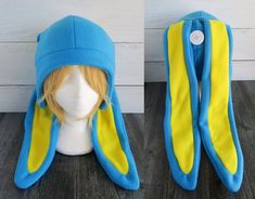 Hopkins Bunny Animal Crossing Fleece Hat Adjustable Hats For Winter Costume, Adjustable Winter Hats For Costume Events, Adjustable Beanie For Cosplay, Adjustable Beanie Hat For Cosplay, One Size Cosplay Hat For Winter, Winter Cosplay Hats, One Size Winter Cosplay Hats, Costume Cap For Winter Party, Themed Winter Cosplay Hats