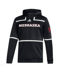 Show Your Support For The Nebraska Cornhuskers With This Stylish Adidas Pullover Hoodie. The Black Sweatshirt Features The Team's Colors And Emblem, Making It Perfect For Game Day Or Everyday Wear. Available In Size Small, It's A Great Gift For Any Cornhusker Fan. Made By Adidas, A Trusted Brand In Sports Apparel, This Hoodie Is Sure To Be Comfortable And Durable, And Will Keep You Warm During Those Chilly Autumn Games. Whether You're Cheering On The Home Team Or Just Running Errands, This Nebra Adidas Sports Hoodie With Crew Neck, Adidas Crew Neck Hoodie For Sports, Adidas Hoodie With Ribbed Cuffs For Sports Season, Collegiate Sports Hoodie For Winter, Collegiate Hoodie For Winter Sports, Collegiate Winter Sports Hoodie, Black Hoodie For Game Day In Winter, Adidas Sporty Hoodie For Sports Season, Sporty Adidas Hoodie