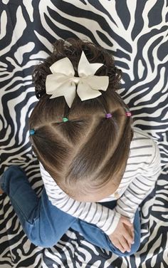 Preschool Hairstyles, Easy Hairstyles For Women, Toddler Girl Hairstyles, Mixed Kids Hairstyles