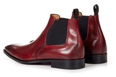 The Dean Chelsea Boot - Oxblood Classic Red Workwear Boots, Classic Red Boots For Formal Occasions, Formal Winter Boots With Red Sole, Red Goodyear Welted Boots For Formal Occasions, Suit Trousers, Cooler Weather, Chelsea Boot, Dean, Chelsea Boots