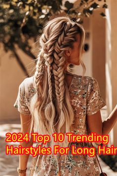 Hairstyles for Long Hair: Messy Buns & Top Knots Back Of Long Hair, Long Hair Messy, Get Thicker Hair, Hair Messy, Top Knots, Messy Buns, How To Get Thick, Fuller Hair, Long Locks