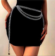 Fits 30 to 41 inch waist Heay quality gold chain See gold color Silver Waist Chain, Gait Belts, Silver Chain Belt, Martial Arts Belts, Cloth Accessories, To Girlfriend, Waist Jewelry, Belt Skirt, Lock Pendant