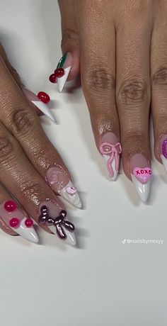 Balloon Animal Nails, Acrylic Nail Designs Coffin, Winter Nail Art Designs, Classy Acrylic Nails, Dope Nail Designs, Long Acrylic Nails Coffin, Acrylic Nails Coffin Pink, Cute Gel Nails