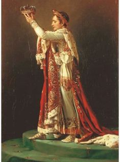 Jacque Louis David, Emperor Napoleon, Coronation Robes, Jacques Louis David, Oil Portrait