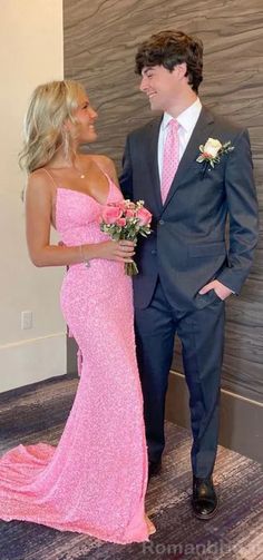 Sexy Spaghetti Straps V-neck Mermaid Pink Long Evening Prom Dress Onli – RomanBridal   #prom #promdresses #promdresseslong #promdresses2024 #prom2024 Broad Shoulder Prom Dresses, Pink Prom Dress Blonde Hair, Pink Prom Dresses Tight, Sparkly Pink Prom Dress, Prom Dresses Pink Sparkle, Prom Dress 2025, Pink Glitter Prom Dress, Pink Prom Dress Mermaid, Prom Dresses Inspiration