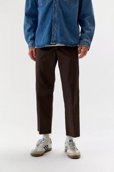 Dickies UO Exclusive 874 Cutoff Work Pant | Urban Outfitters Dickies Mens Pants, Dickies Men Outfit, Dickies Pants Outfits For Men, Dickies 874 Outfit Men, Dickies 874 Outfit, Dickies Outfits Men, Dickies Outfit, Genderqueer Fashion, Pants Outfit Work