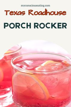 Porch rocker drink with a mint garnish