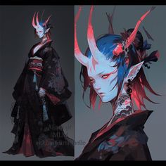 Эпоха ёкаев – 80 фотографий Drow Pirate, Yokai Oc, Concept Art Character, Digital Art Tutorial, Dnd Characters, Fantasy Artwork, Character Portraits