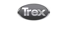 a black and white logo with the word trex on it