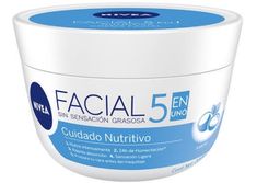 NIVEA CREMA FACIAL 5 EN UNO CUIDADO NUTRITIVO 200 ML. Nivea Cream, Face Hydration, Facial Cream, Shea Moisture Products, Skin Care Moisturizer, Facial Skin Care, Facial Care, Anti Aging Skin Care, Skin So Soft